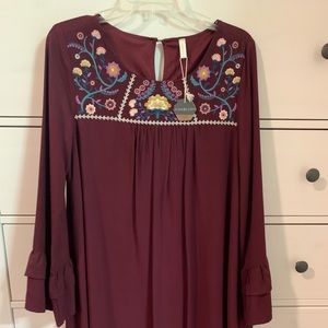 Pink Blush embroidered dress